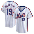 NY.Mets #19 Bo Bichette Player White Cooperstown Collection T-shirt Game Fdoa Stitched Jerseys
