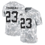KC.Chiefs #23 Drue Tranquill Player Arctic Camo Salute To Service Limited Game Gdoa Stitched Jerseys