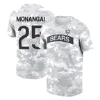 C.Bears #25 Kyle Monangai Player Arctic Camo Salute to Service Performance T-Shirt Limited Gdoa Stitched Jerseys