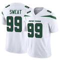 NY.Jets #99 T'Vondre Sweat Player White Limited Vapor F.U.S.E. Home Game Gdoa Stitched Jerseys