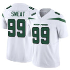 NY.Jets #99 T'Vondre Sweat Player White Limited Vapor F.U.S.E. Home Game Gdoa Stitched Jerseys