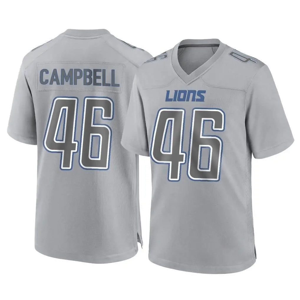 D.Lions #46 Jack Campbell Player Gray Atmosphere Fashion Home Game Gdoa Stitched Jerseys