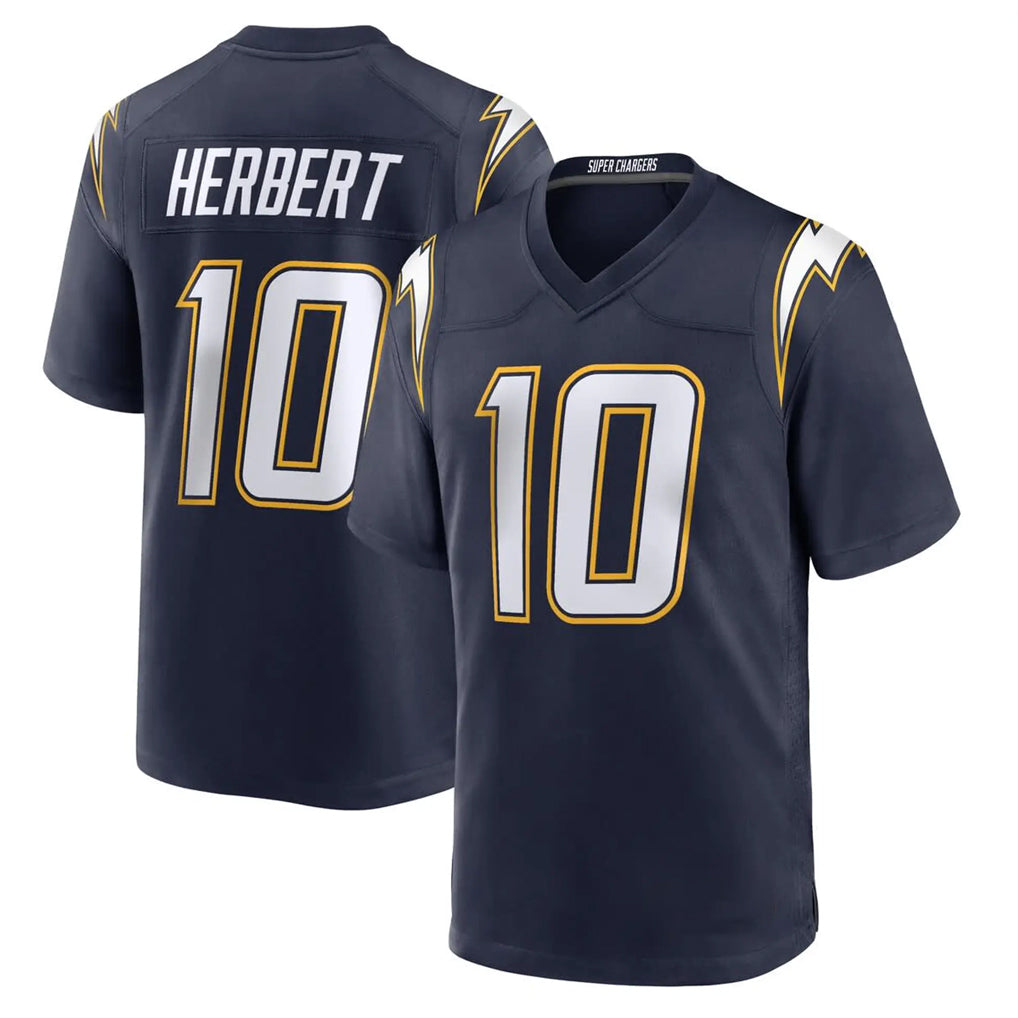 LA.Chargers #10 Justin Herbert Player Navy Alternate Home Game Gdoa Stitched Jerseys