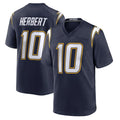 LA.Chargers #10 Justin Herbert Player Navy Alternate Home Game Gdoa Stitched Jerseys