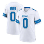D.Lions #0 Jahmyr Gibbs Player White Alternate Home Game Gdoa Stitched Jerseys