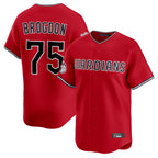 C.Guardians #75 Connor Brogdon Player Red Limited Home Gdoa Stitched Jerseys