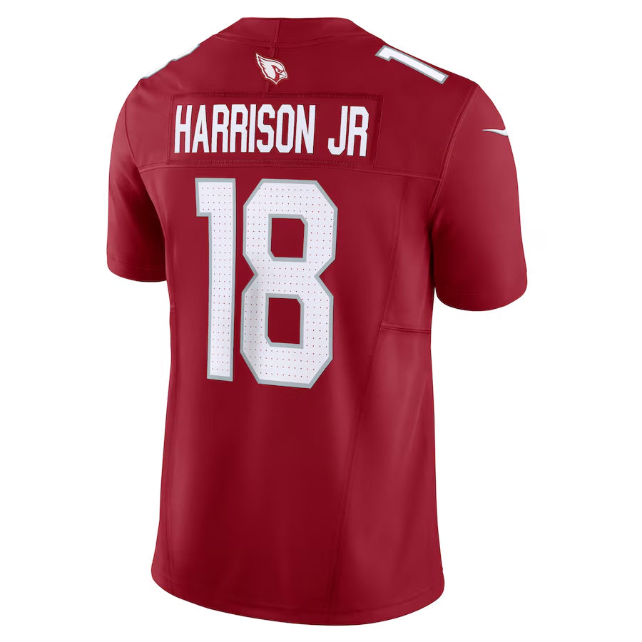 A.Cardinals #18 Marvin Harrison Jr. Player Cardinal Vapor F.U.S.E. Limited Gdoa Stitched Jerseys