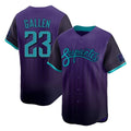 A.Diamondbacks #23 Zac Gallen Player Purple City Connect Limited Home Game Gdoa Stitched Jerseys