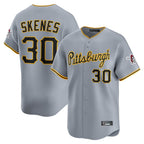 P.Pirates #30 Paul Skenes Player Gray Road Home Limited Fdoa Stitched Jerseys