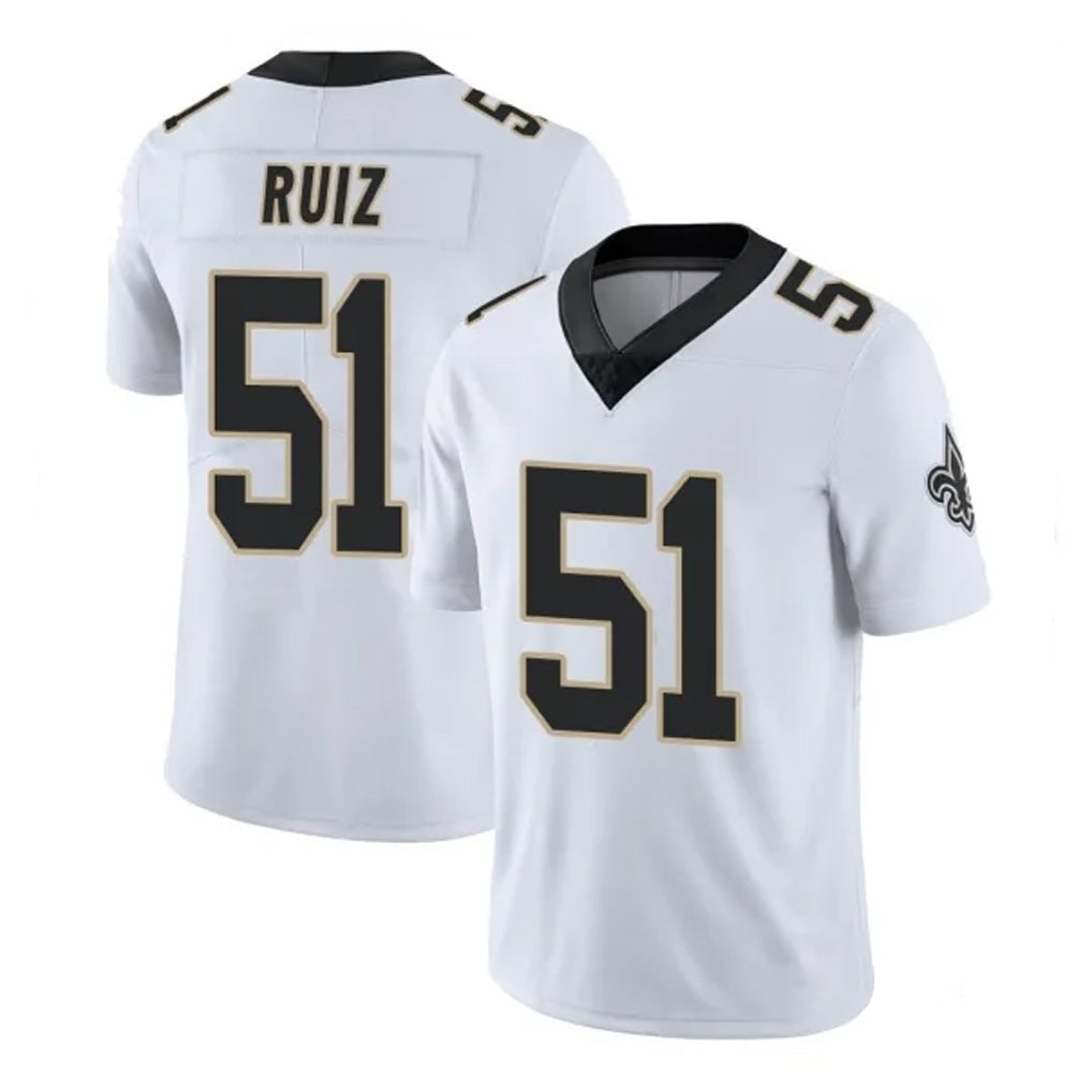 NO.Saints #51 Cesar Ruiz Player White Limited Vapor Untouchable Home Game Gdoa Stitched Jerseys