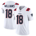 NE.Patriots #18 Kyle Williams Player White Vapor Untouchable Home Game Gdoa Stitched Jerseys