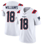 NE.Patriots #18 Kyle Williams Player White Vapor Untouchable Home Game Gdoa Stitched Jerseys