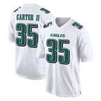 P.Eagles #35 Michael Carter II Player White Tundra Fashion Home Game Gdoa Stitched Jerseys