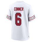 A.Cardinals #6 James Conner Player White Home Game Gdoa Stitched Jerseys