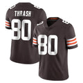 C.Browns #80 Jamari Thrash Player Brown Color Vapor Untouchable Limited Home Game Gdoa Stitched Jerseys