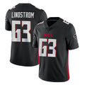 A.Falcons #63 Chris Lindstrom Player Black Vapor Untouchable Limited Home Game Gdoa Stitched Jerseys