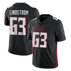 A.Falcons #63 Chris Lindstrom Player Black Vapor Untouchable Limited Home Game Gdoa Stitched Jerseys