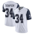 D.Cowboys #34 Jalen Thompson Player White-Navy Limited Color Rush Vapor Untouchable Home Game Gdoa Stitched Jerseys