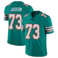 M.Dolphins #73 Austin Jackson Player Aqua Limited Alternate Vapor Untouchable Home Game Gdoa Stitched Jerseys