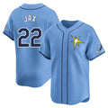 T.Bay Rays #22 Griffin Jax Player Light Blue Home Limited Fdoa Stitched Jerseys