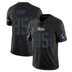 NE.Patriots #85 Hunter Henry Player Black Impact LImited Home Game Gdoa Stitched Jerseys
