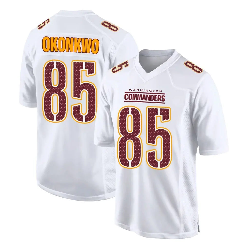 W.Commanders #85 Chig Okonkwo Player White Tundra Fashion Home Game Gdoa Stitched Jerseys