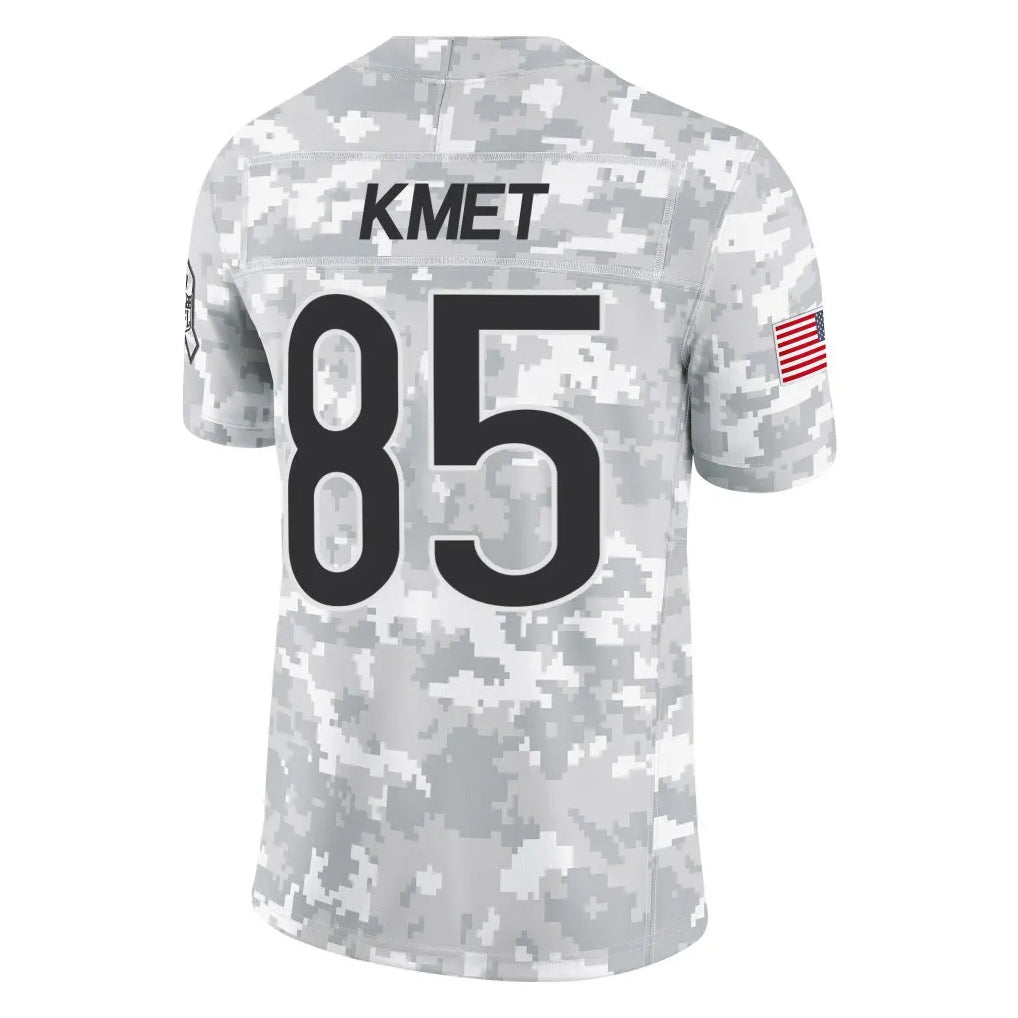 C.Bears #85 Cole Kmet Player Arctic Camo Salute to Service Limited Gdoa Stitched Jerseys
