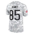 C.Bears #85 Cole Kmet Player Arctic Camo Salute to Service Limited Gdoa Stitched Jerseys