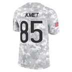 C.Bears #85 Cole Kmet Player Arctic Camo Salute to Service Limited Gdoa Stitched Jerseys