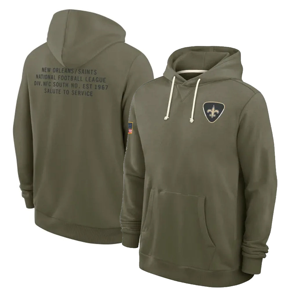 NO.Saints ## Saints Blank Player Olive Salute to Service Pullover Hoodies Limited Gdoa Stitched Jerseys