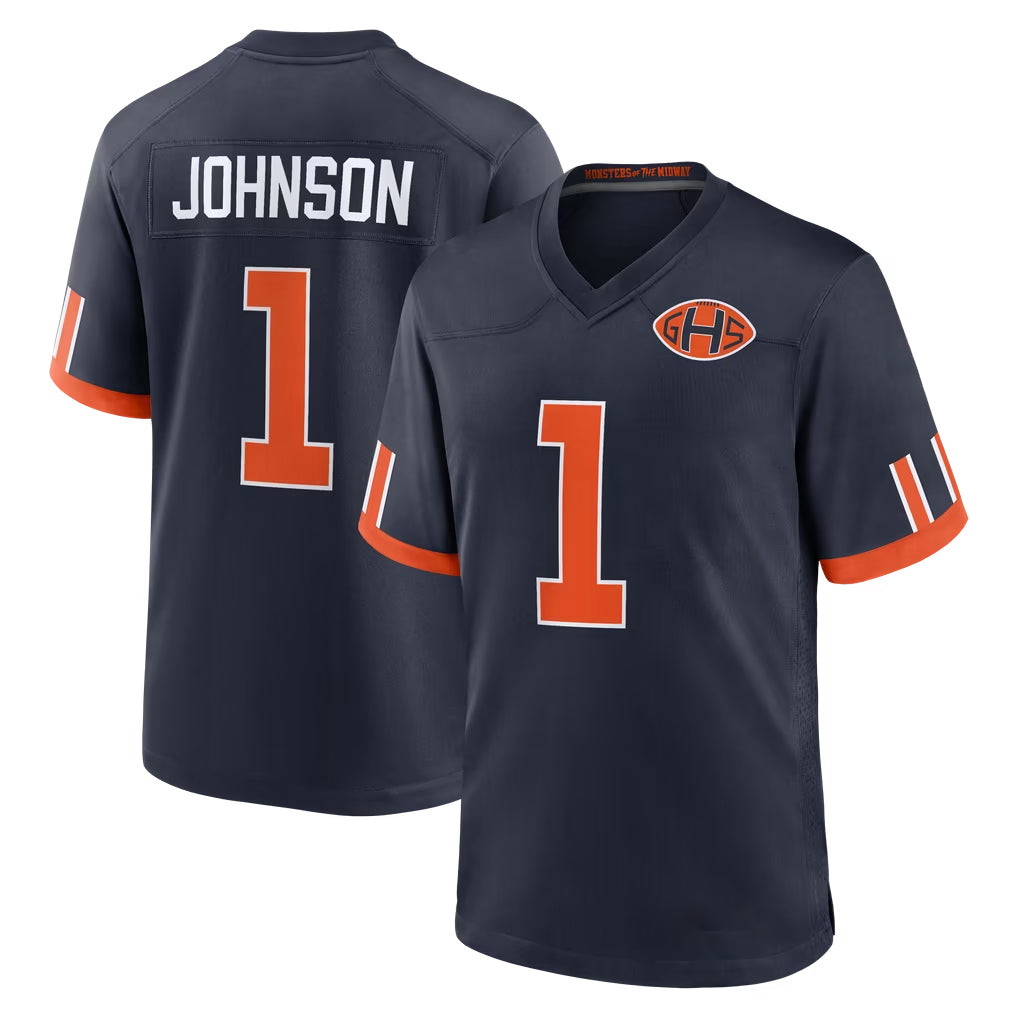 C.Bears #1 Jaylon Johnson Player Navy 2026 Rivalries Collection Home Game Gdoa Stitched Jerseys