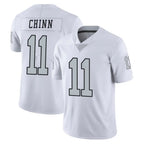 LV.Raiders #11 Jeremy Chinn Player White Limited Color Rush Home Game Gdoa Stitched Jerseys