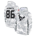H.Texans #86 Dalton Schultz Player Arctic Camo Salute to Service Hoodies Limited Game Gdoa Stitched Jerseys