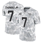 J.Jaguars #7 Brian Thomas Jr. Player Arctic Camo Salute To Service Limited Game Gdoa Stitched Jerseys