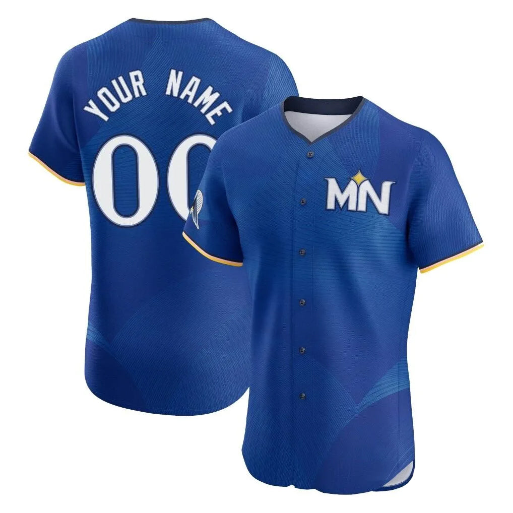 Custom M.Twins Royal City Connect Limited Elite Home Game Any Name & Number Gdoa Stitched Jerseys