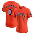 H.Astros #8 Christian Walker Player Orange Home Limited Elite Gdoa Stitched Jerseys