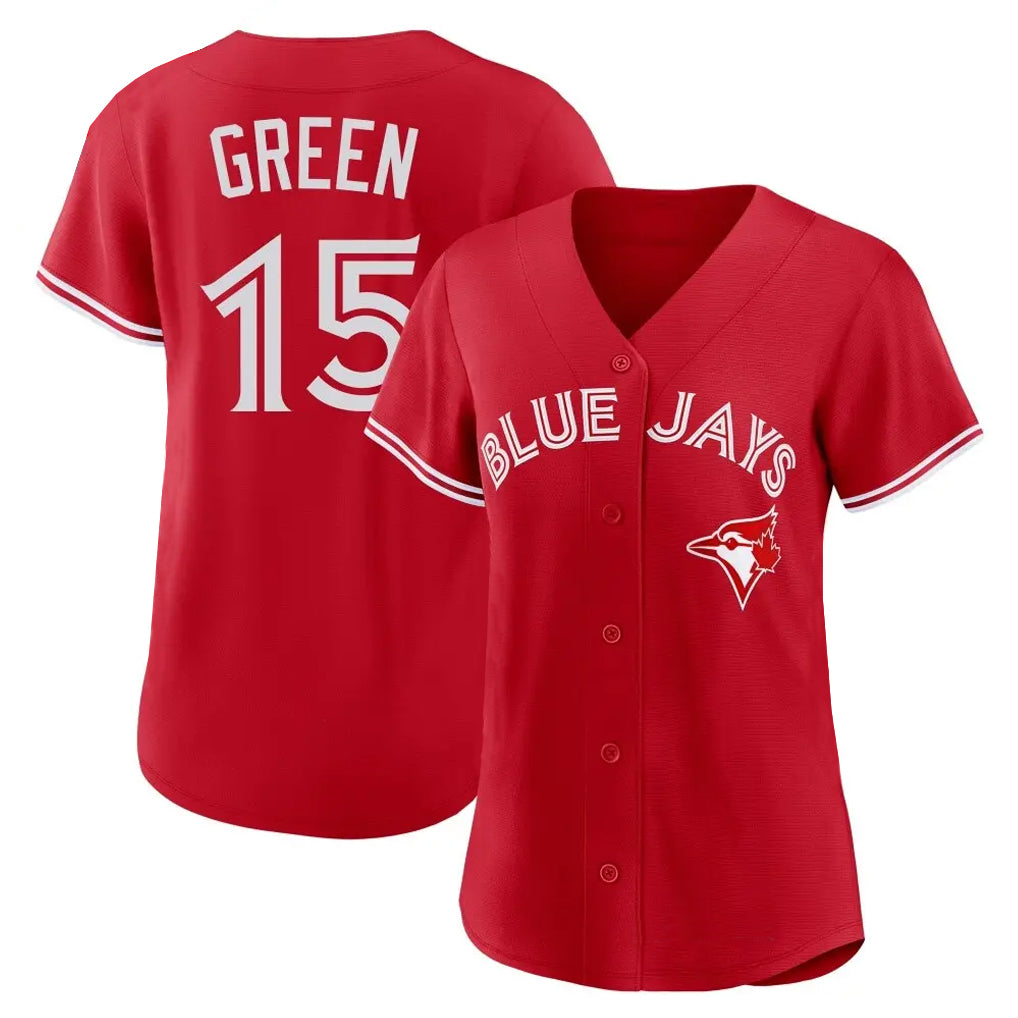 T.Blue Jays #15 Chad Green Player Red Home Limited Fdoa Stitched Jerseys