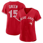 T.Blue Jays #15 Chad Green Player Red Home Limited Fdoa Stitched Jerseys