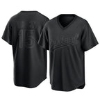 Athletics #15 Seth Brown Player Black Pitch Fashion T-shirt Home Game Gdoa Stitched Jerseys
