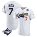 LA.Dodgers #7 Blake Snell Player Gold White 2026 Collection Stadium Limited Elite World Series Fdoa Stitched Jerseys