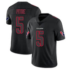 H.Texans #5 Jalen Pitre Player Black Impact Limited Game Stitched Jerseys