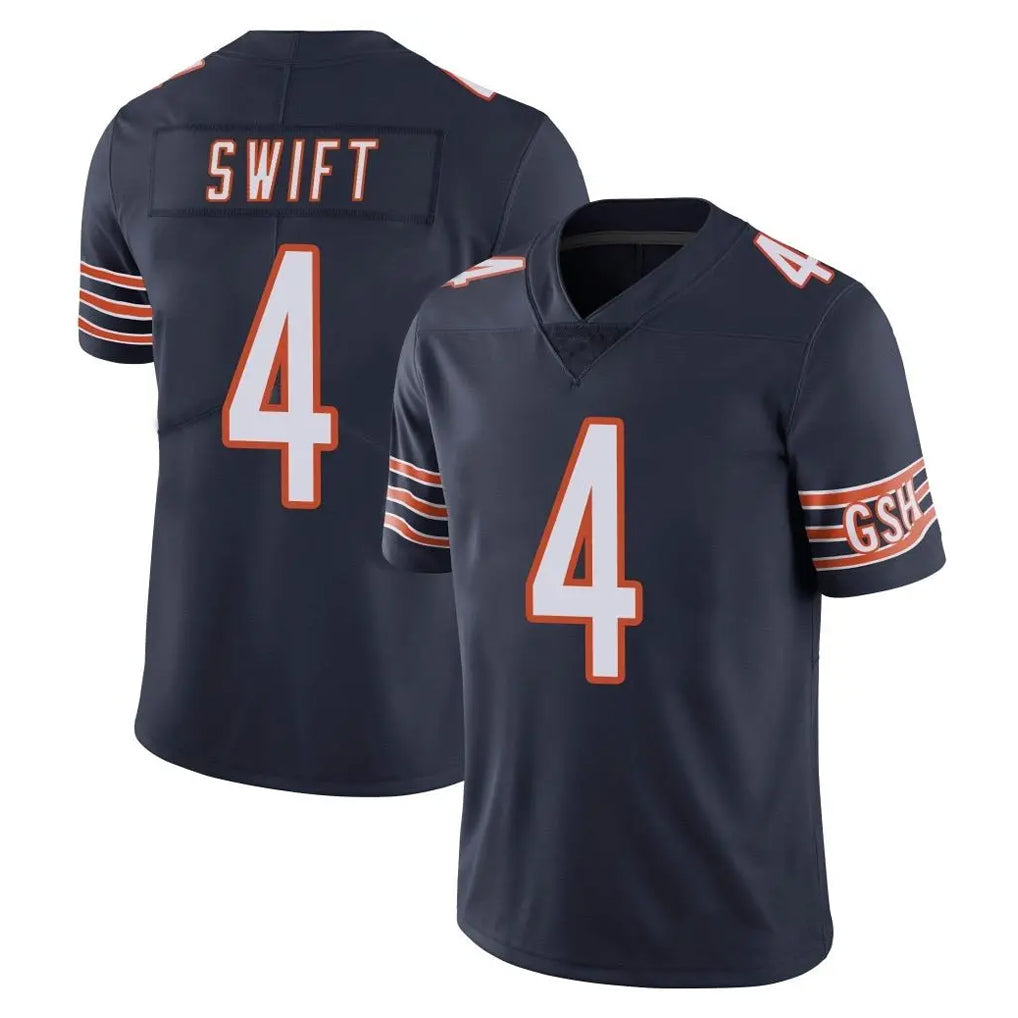 C.Bears #4 D'Andre Swift Player Navy Vapor Untouchable Limited Home Game Gdoa Stitched Jerseys