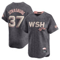 W.Nationals #37 Stephen Strasburg Player Gray City Connect Fdoa Stitched Jerseys