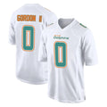 M.Dolphins #0 Ollie Gordon II Player White Fashion Home Game Gdoa Stitched Jerseys