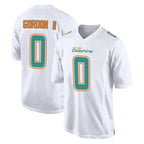 M.Dolphins #0 Ollie Gordon II Player White Fashion Home Game Gdoa Stitched Jerseys