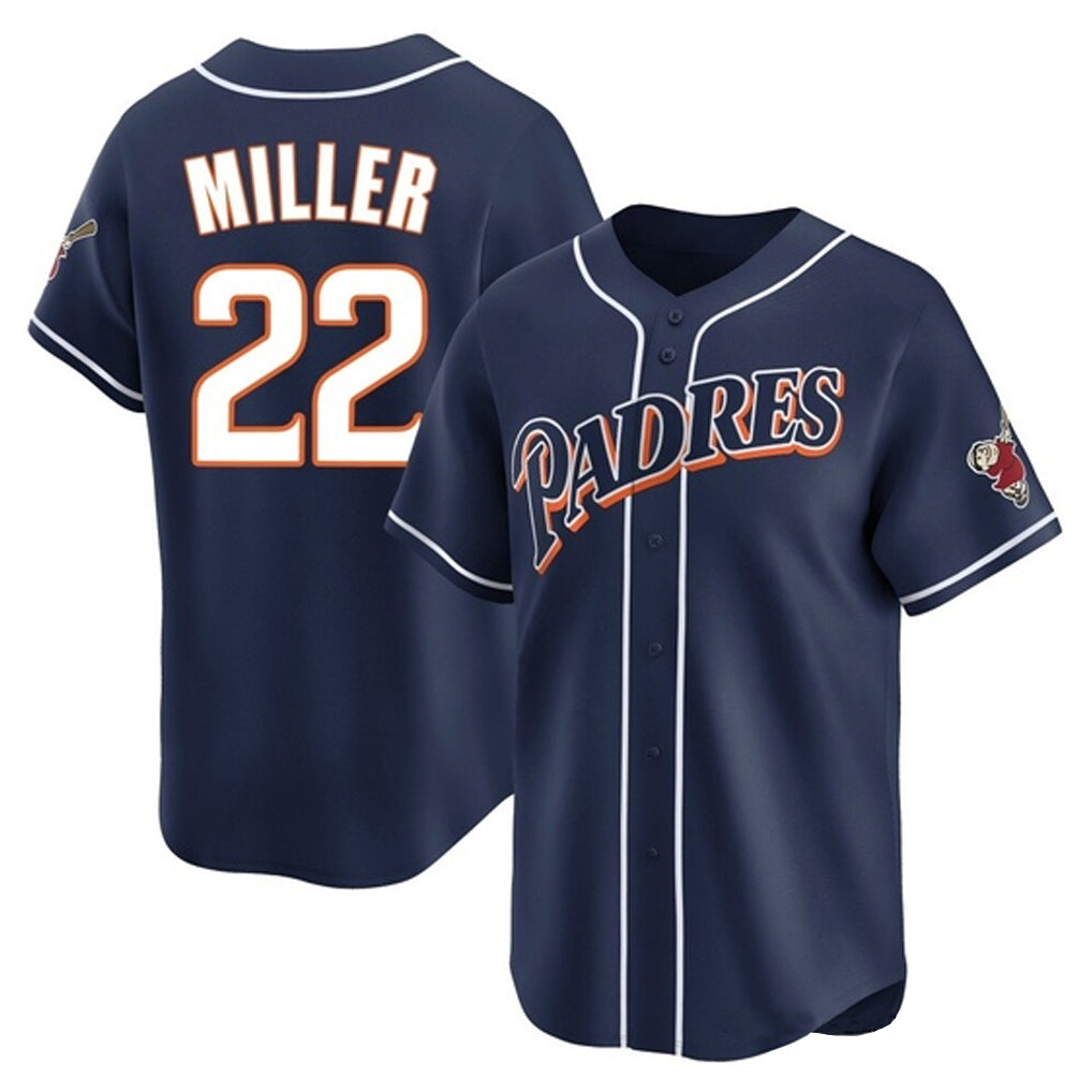 S.Diego Padres #22 Mason Miller Player Navy Cooperstown Collection Limited Home Fdoa Stitched Jerseys