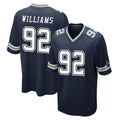 D.Cowboys #92 Quinnen Williams Player Navy Home Game Gdoa Stitched Jerseys