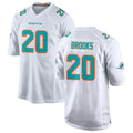 M.Dolphins #20 Jordyn Brooks Player White Limited Home Game Gdoa Stitched Jerseys