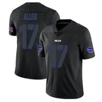 B.Bills #17 Josh Allen Player Black Impact Limited Home Game Gdoa Stitched Jerseys