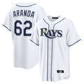 T.Bay Rays #62 Jonathan Aranda Player White Home Game Fdoa Stitched Jerseys